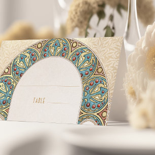 Cartes de nom Mariage Table Vintage Art Nouveau