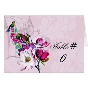 Cartes de nombre customisées par magnolia de