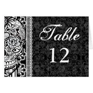 Cartes de nombre de Tableau de crâne de sucre et