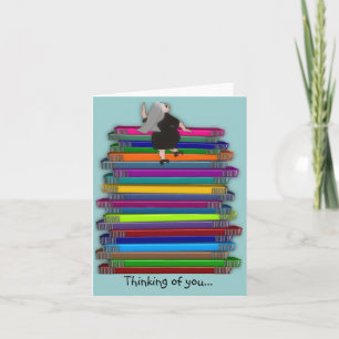 Cartes de note catholiques de nonne "pensant à