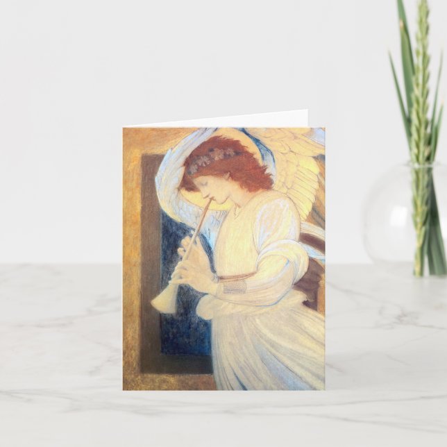Cartes de note d'ange de Noël - Edward Burne-Jones (Devant)