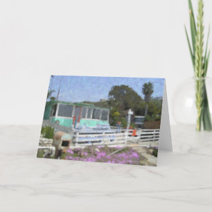 Cartes de note "de pavillon en cristal de crique"