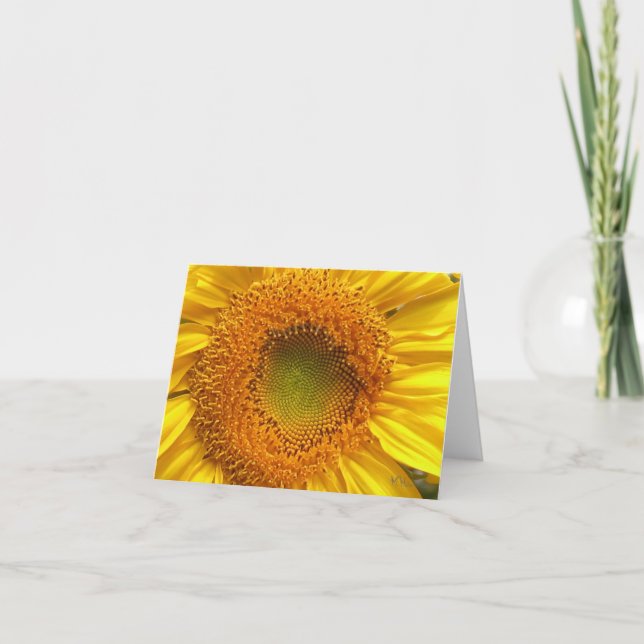 Cartes de note de tournesol (Devant)