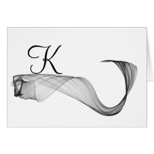 Cartes de note Monogramme de script - Flare dramat