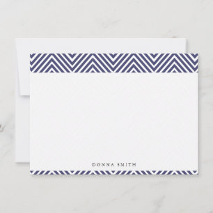 Cartes de note plates de Chevron de marine pointue