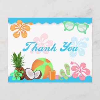 Cartes de note tropicales de Merci d'amusement