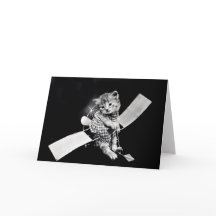 Cartes de note vintages de chiots et de chatons