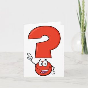 Cartes de notes avec point d'interrogation rouge