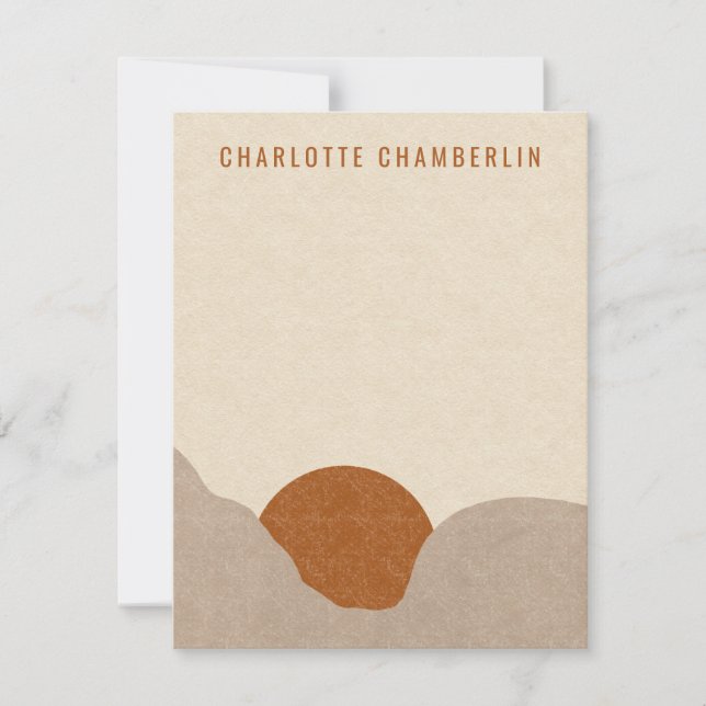 Cartes de notes Boho personnalisées (Devant)