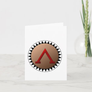 Cartes de notes Bouclier Spartan