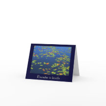 Cartes de notes Cartes d'eau bleue et cartons de l