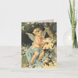 Cartes de notes Cherub victorienne