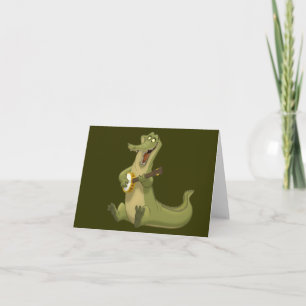 Cartes de notes de banjo-Strummin' Gator