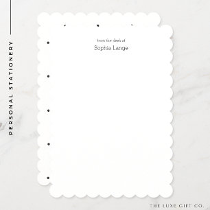 Cartes de notes de bord de pétoncle personnalisées