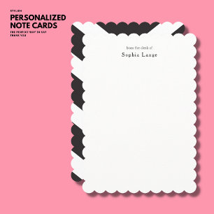Cartes de notes de bord de pétoncle personnalisées