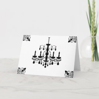 Cartes de notes de chandelier
