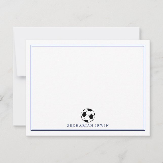 Cartes de notes de football personnalisées Papeter (Devant)