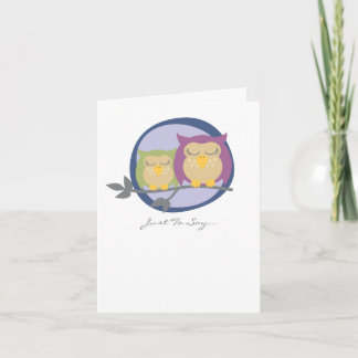 Cartes de notes de hibou