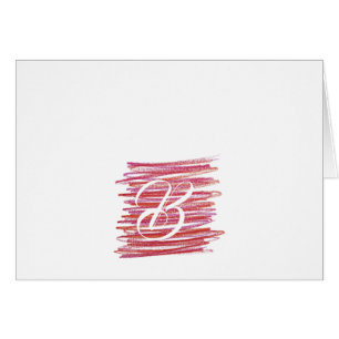 Cartes de notes de monogrammes de script - Scribbl