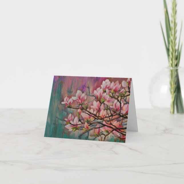 Cartes de notes de peinture Sakura Cherry Blossom (Devant)