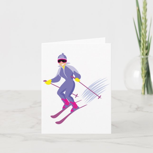 Cartes de notes de ski (Devant)