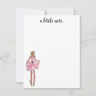 Cartes de notes d'illustration mode