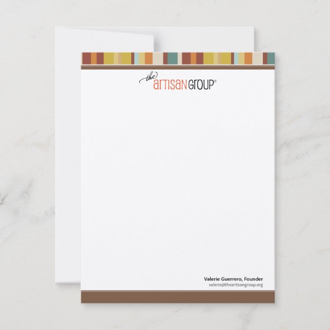 Cartes de notes du groupe artistique (Devant)