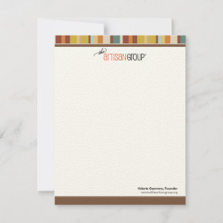 Cartes de notes du groupe artistique