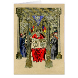 Cartes de notes du livre d'alchimie et d'arts herm