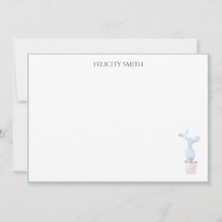 Cartes de notes Elégant Appartement Moderne Cactus