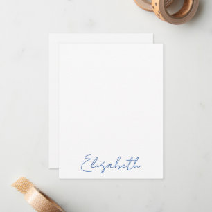 Cartes de notes élégantes avec nom personnalisé en