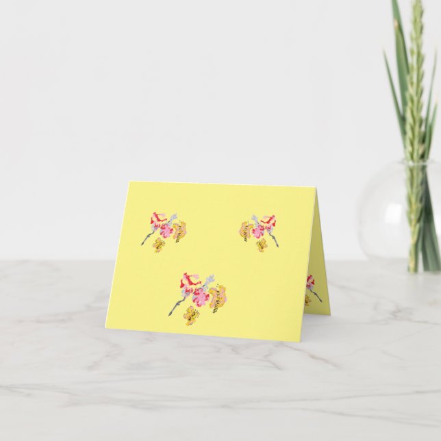Cartes de notes : Floral japonais (Devant)