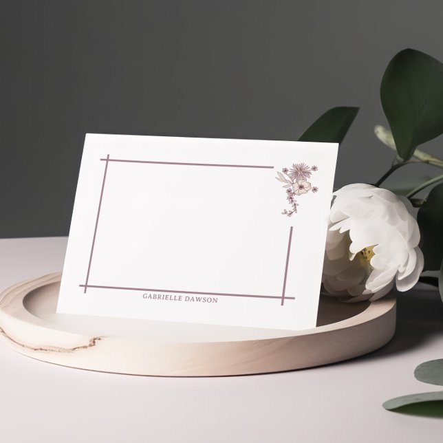 Cartes de notes florales Brown (Créateur téléchargé)