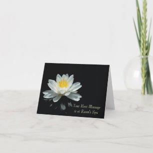 Cartes de notes florales Lotus