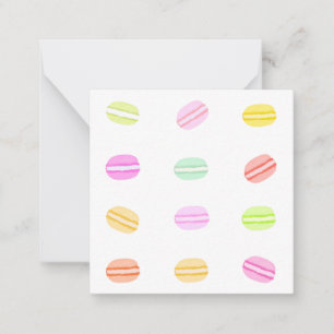 Cartes de notes Macaron Thank You