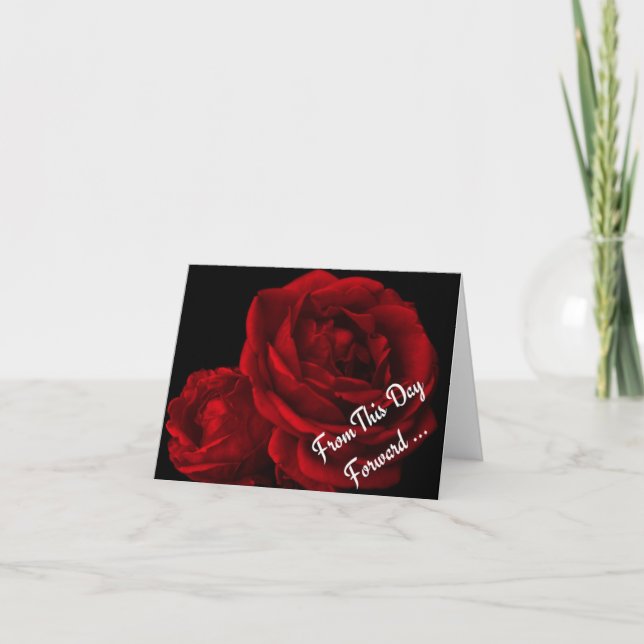 Cartes de notes Mariage rose (Devant)