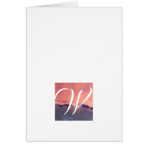 Cartes de notes Monogrammes simples - Horizon