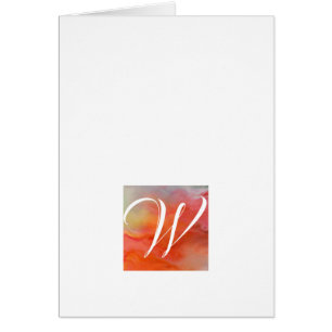 Cartes de notes Monogrammes simples - Réveillé