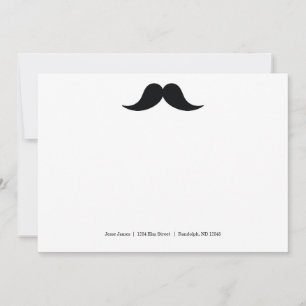 Cartes de notes Moustache