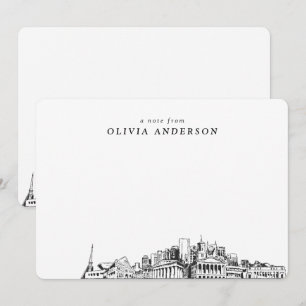 Cartes de notes personnalisées de Nashville Skylin