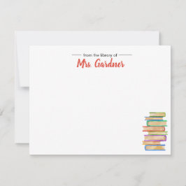 Cartes de notes personnalisées de papier à lettres