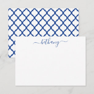 Cartes de notes personnalisées du Motif marocain