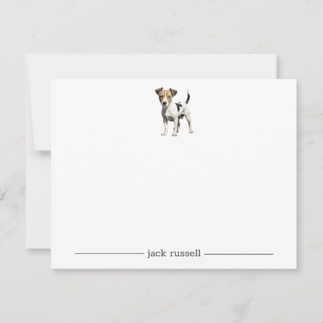 Cartes de notes personnalisées Jack Russell Terrie (Devant)