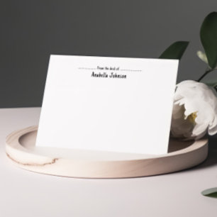 Cartes de notes personnalisées minimalistes et élé