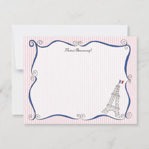 Cartes de notes personnalisées Paris Whimsy