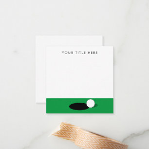 Cartes de notes personnalisées sur le thème du gol