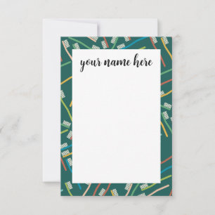 Cartes de notes pour dentistes personnalisées
