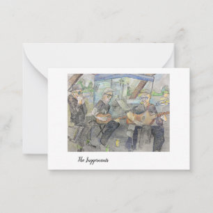 Cartes de notes pour le musicien de marché agricol