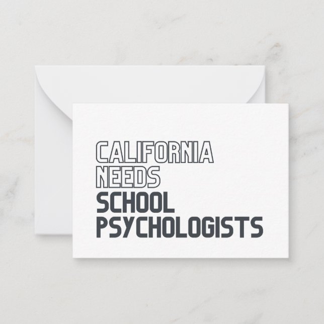 Cartes de notes pour les psychologues scolaires (Devant)