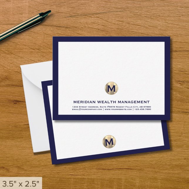 Cartes de notes pour monogrammes d'affaires de la  (Créateur téléchargé)